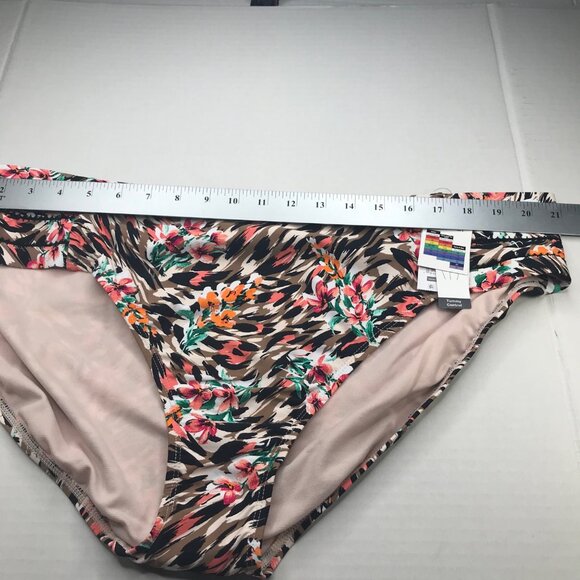 Time And Tru Women's 2X 20W-22W Mid Rise Tummy Control Swim Bottoms Brown New - Picture 9 of 11